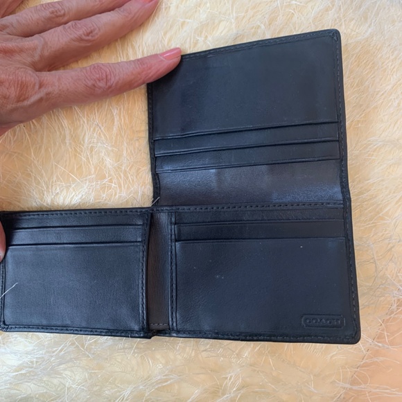 Coach midnight black card case - Picture 3 of 5